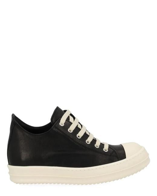 Rick Owens Black Low Sneaks Sneaker