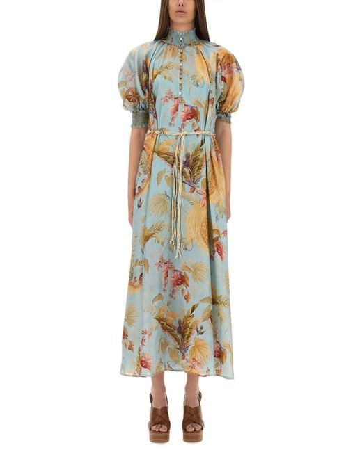 Zimmermann Metallic "Ascension" Maxi Dress