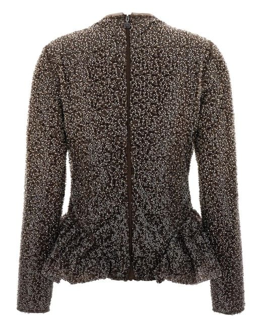 ROTATE BIRGER CHRISTENSEN Black Rotate Birger Christensen Sequin Top