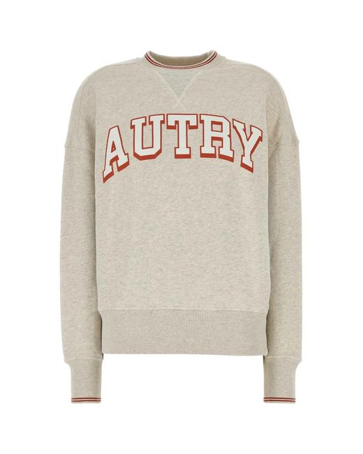 Autry White Melange Light Cotton Main Wom Sweatshirt