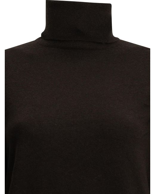 Brunello Cucinelli Black Cashmere Turtleneck Sweater