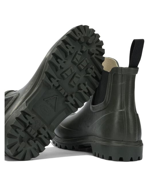 Superga Black Rubber Ankle Boots