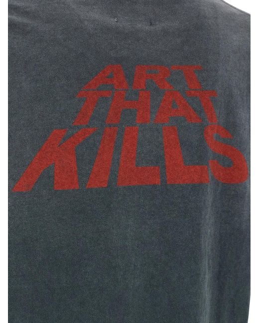 GALLERY DEPT. Gray 'Skeleton Beach Grit' T-Shirt for men