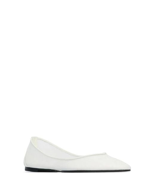 Jacquemus White Les Ballerines Ovalo