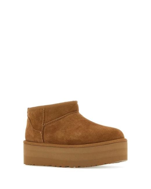 Ugg Brown Classic Ultra Mini Platform