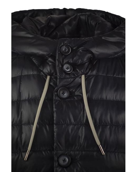 Herno Black Sleeveless Down Jacket for men