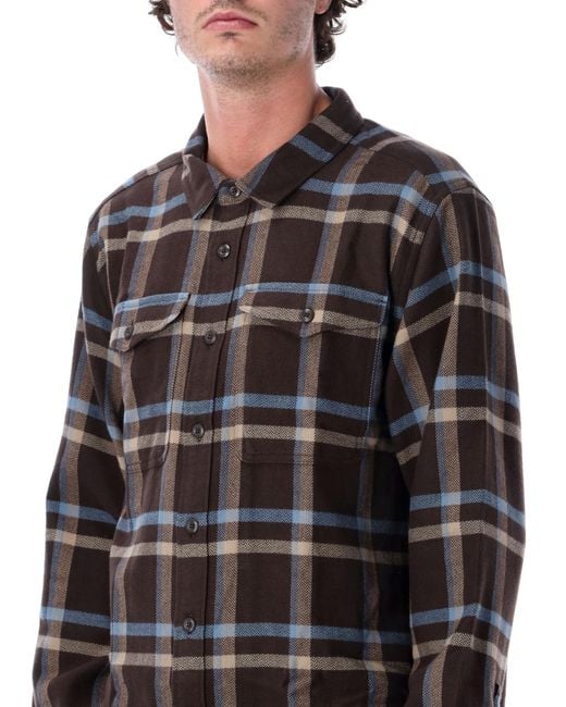 Patagonia Black Fjord Flanel Shirt for men