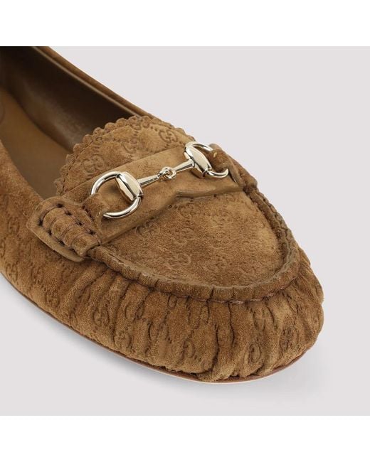 Gucci Brown Kensigton Loafer Ballerina