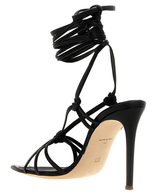 Nicolo' Beretta Black 'Beiby' Sandals