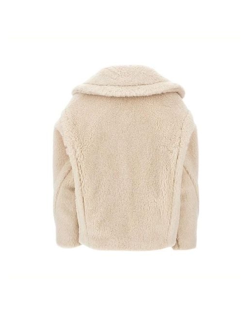 Max Mara Natural Alcuno Double-Breasted Short Coat