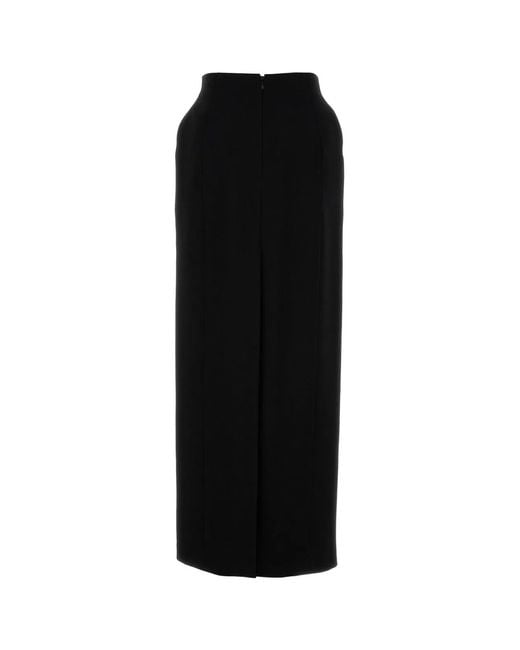 Balenciaga Black Hourglass Maxi Skirt