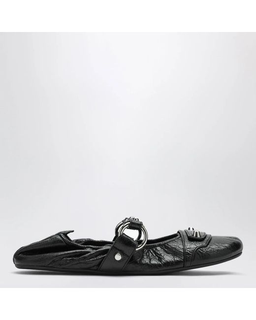 Balenciaga Black City Ballet Flats