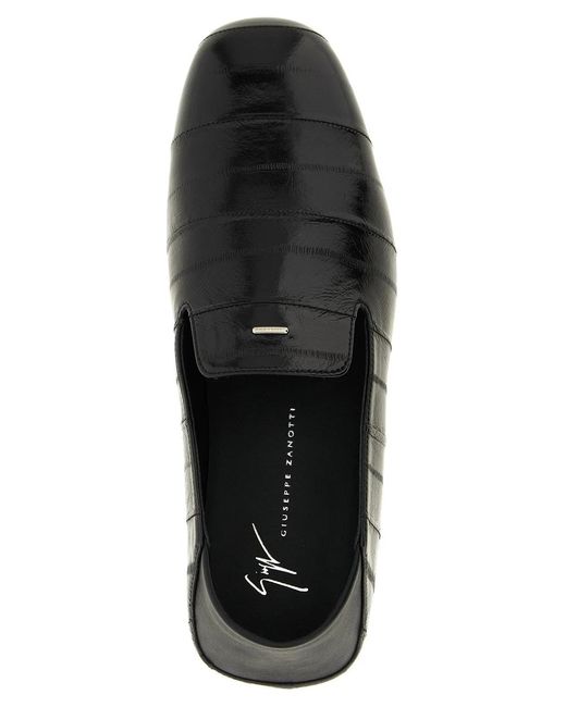 Giuseppe Zanotti Black 'Rupert 10' Loafers for men
