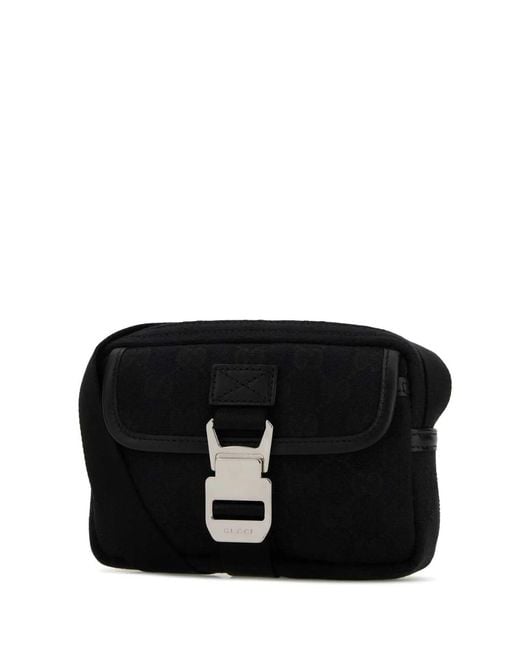 Gucci Black Canvas Mini Crossbody Bag for men