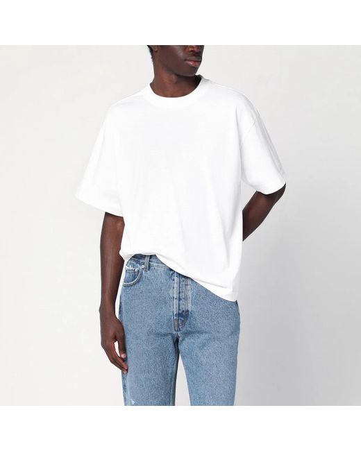 Séfr White Séfr Cotton Crew-Neck T-Shirt for men