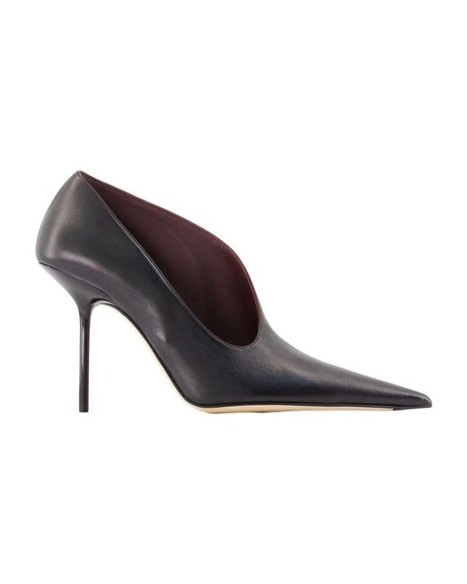 Victoria Beckham Brown Sloan Sculptural 100 Pumps