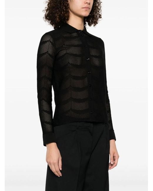 Tom Ford Black Cotton And Silk Shirt