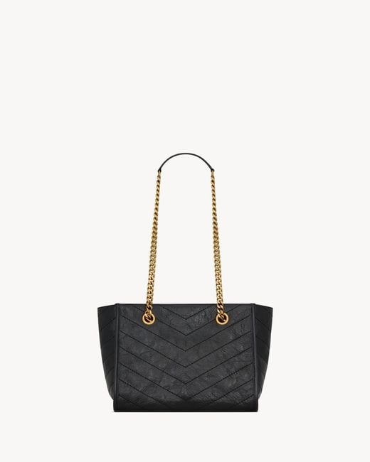 Saint Laurent White Borsa Shopping Niki Piccola