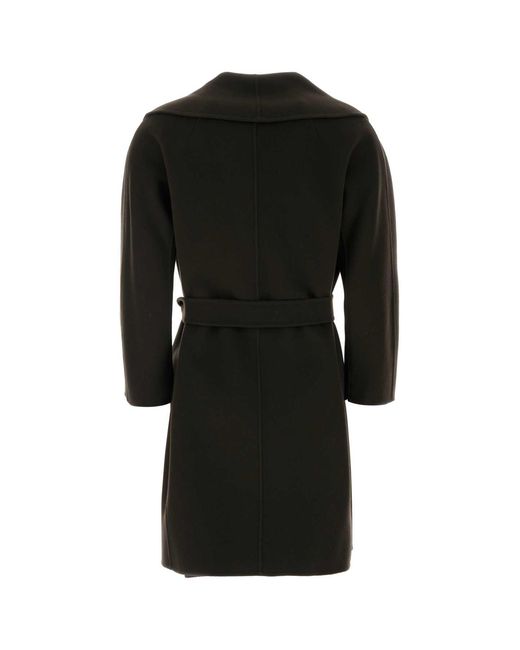 Max Mara Black Max Mara S Dark Wool Messi Coat