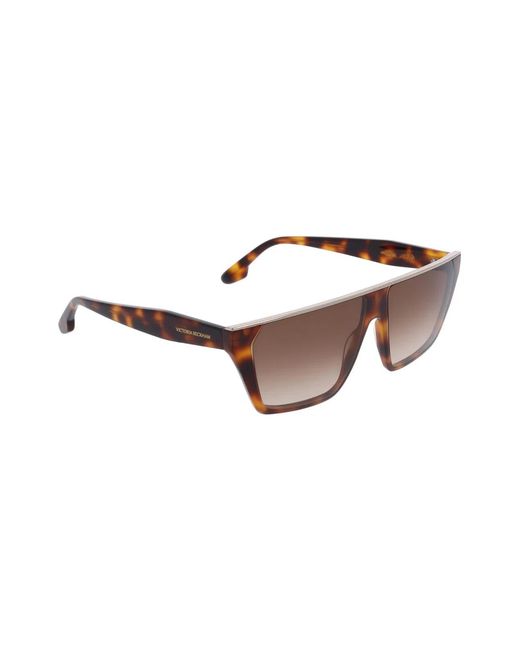 Victoria Beckham Brown Vb683S Logo Sunglasses