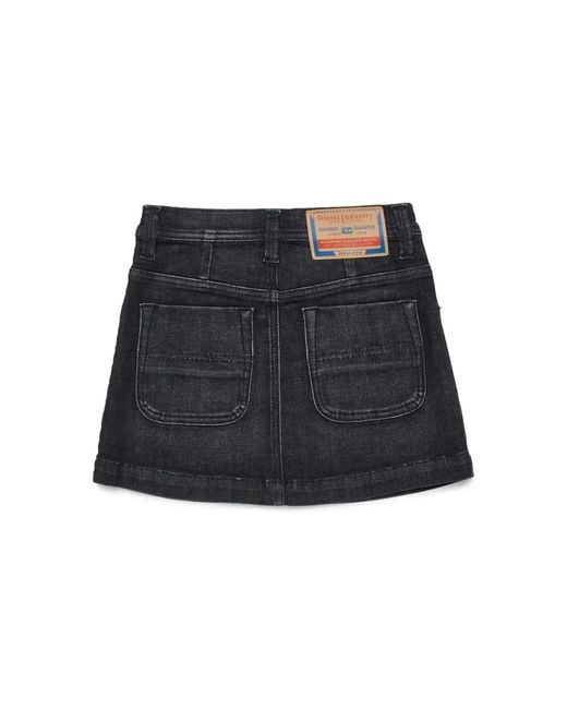 DIESEL Black Denim Skirt