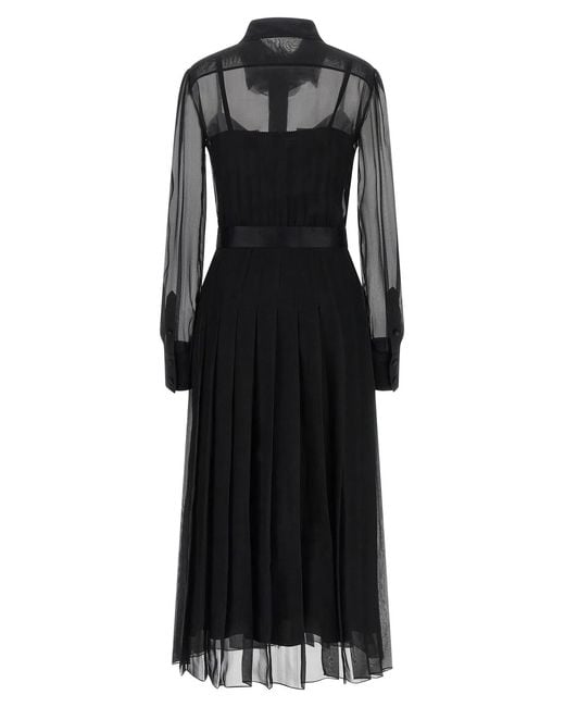 Dolce & Gabbana Black Dolce & Gabbana Chiffon Dress