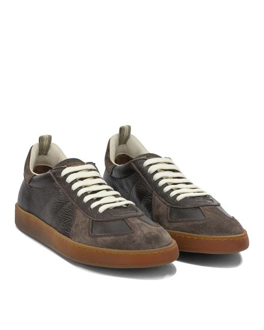 Officine Creative Brown "Militia" Low-Top Sneakers for men