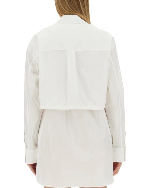 T By Alexander Wang White Shirt Dress