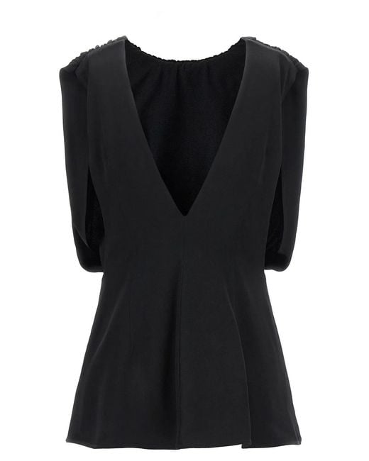 Jil Sander Black '69' Top