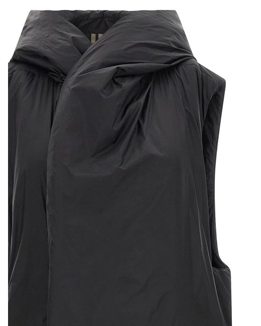 Rick Owens Black Padded Vest