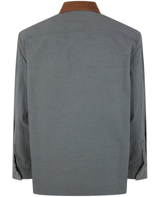 Barbour Gray "Spey" Overshirt Jacket for men
