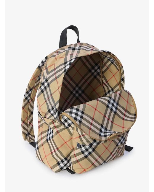Burberry Gray Check Backpack