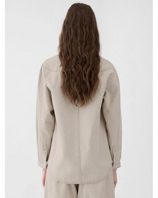 Jacquemus Gray La Chemise Amelo De-Nimes