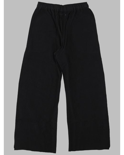 MM6 by Maison Margiela Black Pantaloni