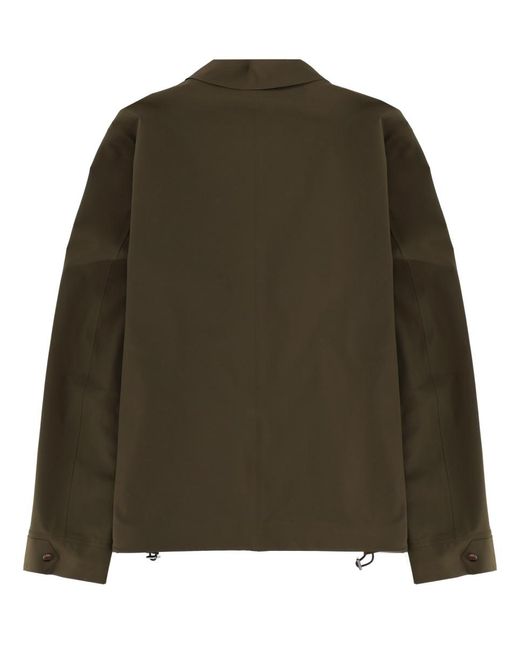 Herno Green Overshirt With Pocket for men