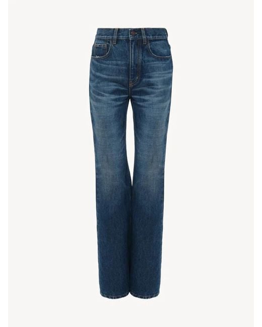 Chloé Blue Elephant Leg Jeans