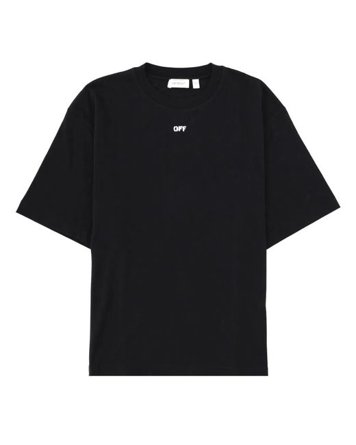 Off-White c/o Virgil Abloh Black T-Shirt With Logo for men