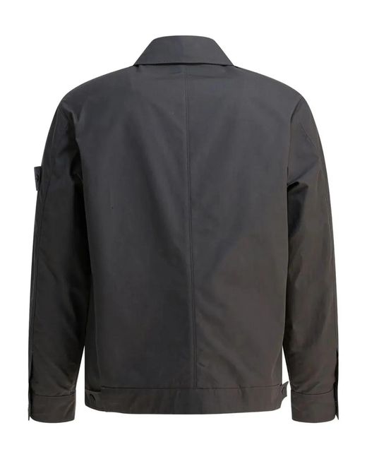 Stone Island Black Zip-Fastening Jacket for men