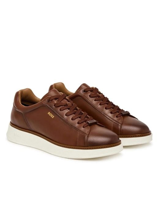 Boss Brown Sneakers for men