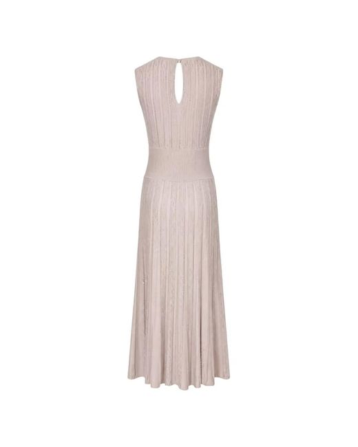 D.exterior Natural Shell Stretch Dress