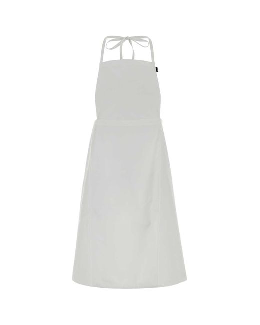 Miu Miu White Poplin Apron