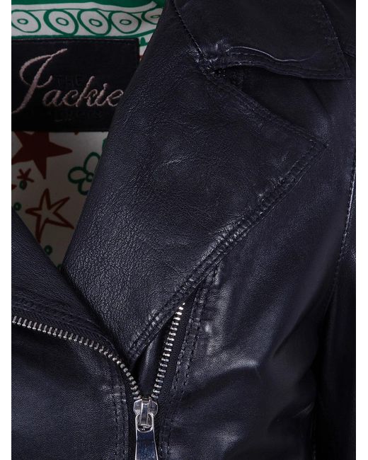 The Jackie Leathers Blue "Ciclone" Jacket