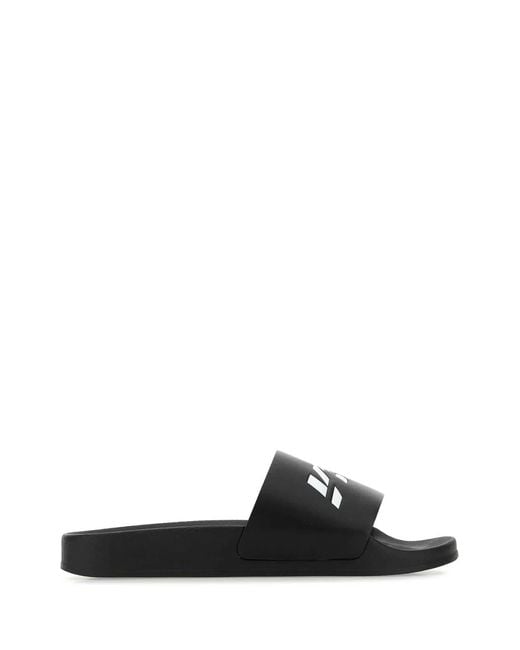 VTMNTS Black Rubber Slippers for men