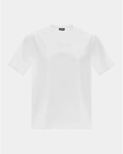 Herno White Tshirt Jersey Stretch for men