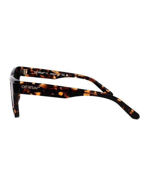 Off-White c/o Virgil Abloh Green Shiny Havana Acetate Sunglasses