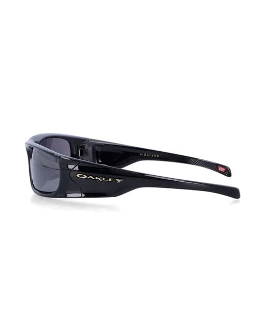 Oakley Blue High-Wrap Eight-Base Performance Sunglasses With O-Matter Frame And Fractal Logo