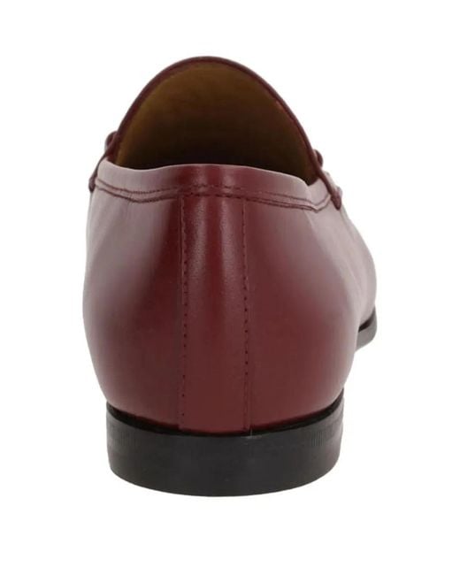 Gucci Brown Jordaan Leather Loafers