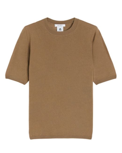 Max Mara Brown Basic Wool Sweater