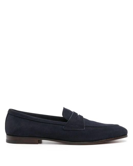 Church's Blue Soft Suede Maesteg Loafers for men