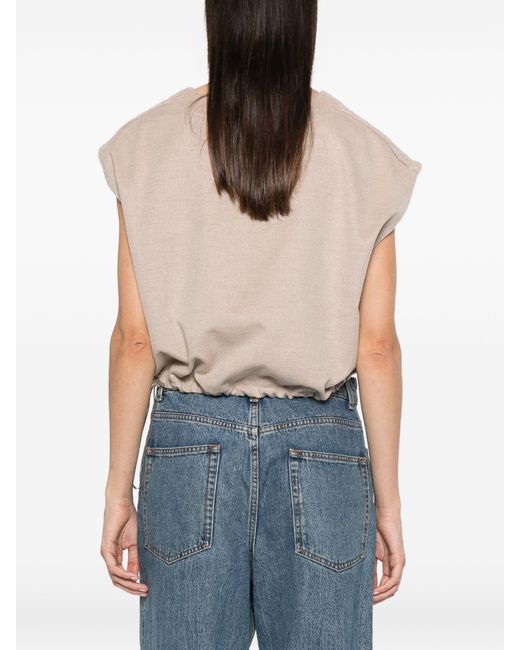 Herno Natural Polyester Modal Wool Blouse